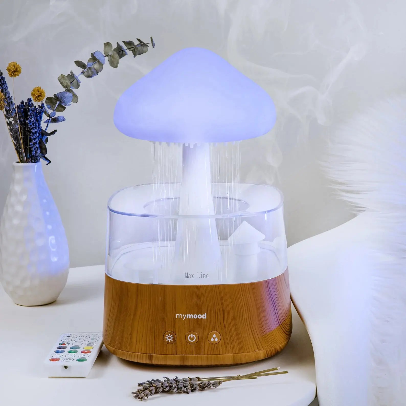Rain Cloud Humidifier Mushroom Lamp Raindrop Sound Price in Bangladesh