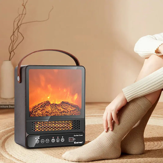 Radiant Flame Electric Fireplace Heater - Sweet Home Vibes