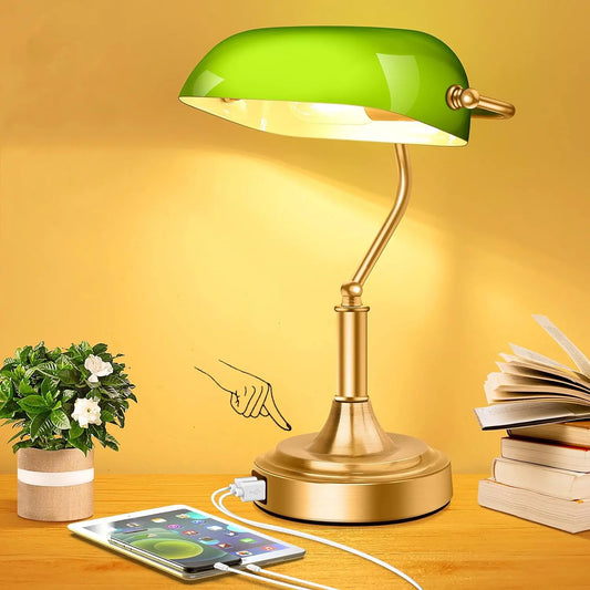 LumeDesk Bankers Lamp - Sweet Home Vibes