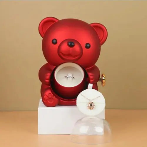 Teddy Gift Box With Necklace Sweet Home Vibes